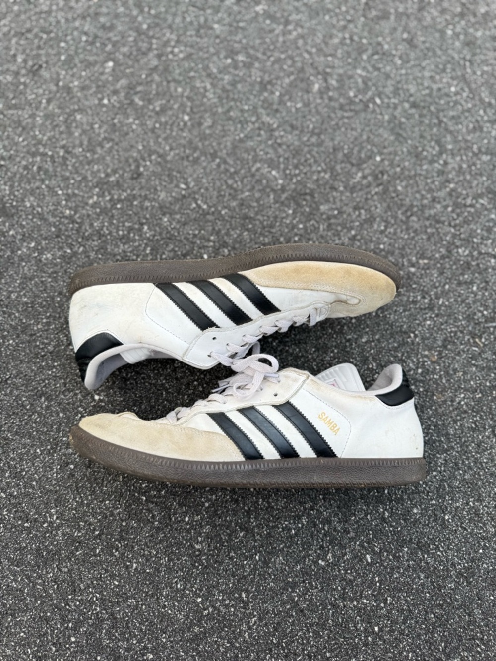 adidas White & Black Samba Men's Sneakers